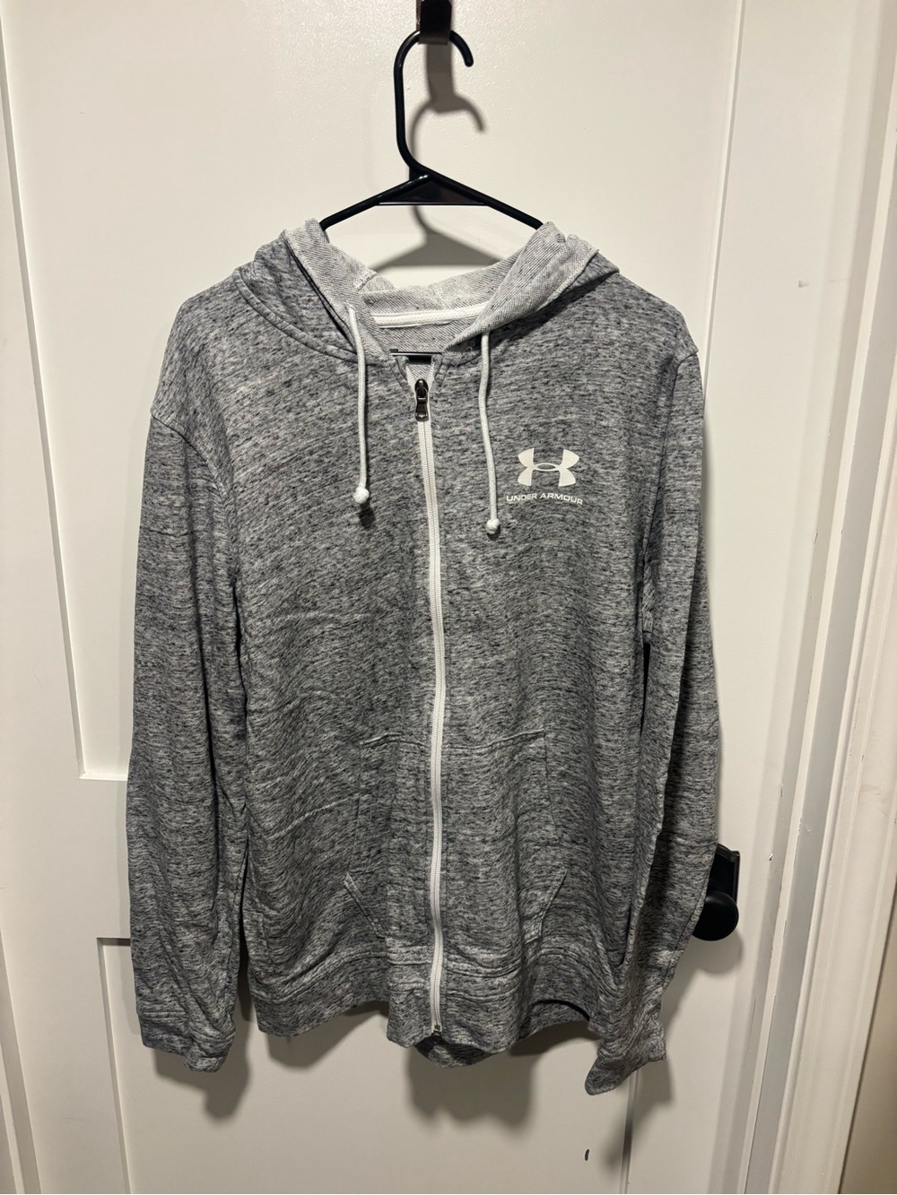 Under Armour Men’s Heather Gray Full-Zip Hoodie Jacket